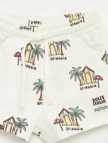 Ensemble t-shirt + short avec imprimé - 2 pièces