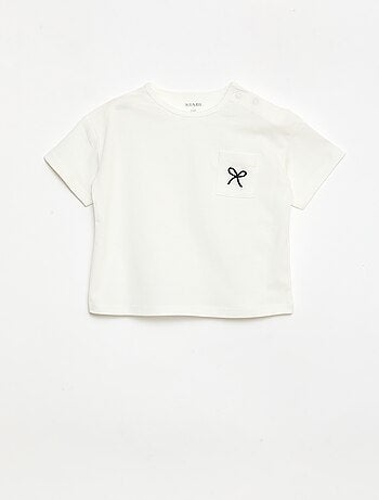 Ensemble T-shirt + short cycliste côtelé - 2 pièces