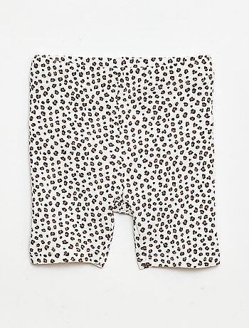 Ensemble T-shirt + short cycliste côtelé - 2 pièces