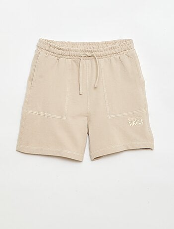 Ensemble t-shirt + short en piqué de coton