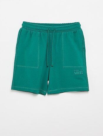 Ensemble t-shirt + short en piqué de coton