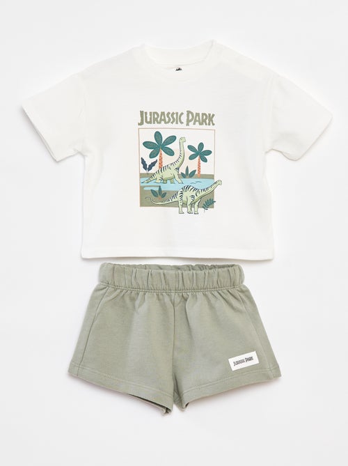 Ensemble t-shirt + short 'Jurassic Park' - 2 pièces - Kiabi