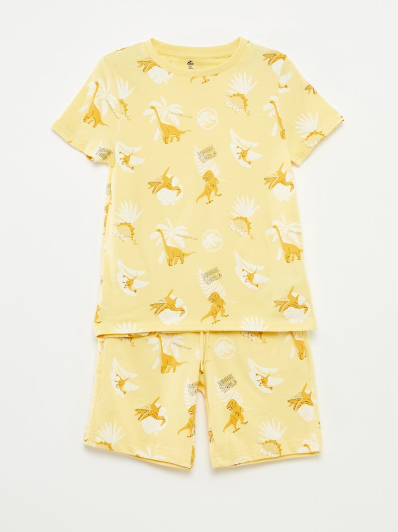 Ensemble t-shirt + short 'Jurassic World' - 2 pièces JAUNE - Kiabi
