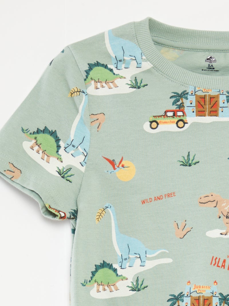 Ensemble t-shirt + short 'Jurassic World' - 2 pièces VERT - Kiabi