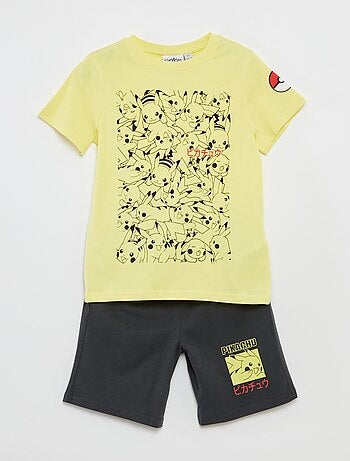 Ensemble t-shirt + short 'Pokemon' - 2 pièces