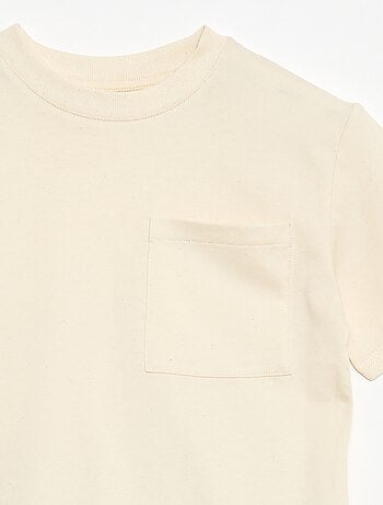 Ensemble t-shirt + short style damier - 2 pièces