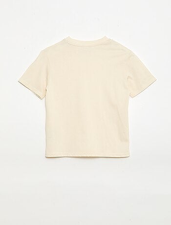 Ensemble t-shirt + short style damier - 2 pièces