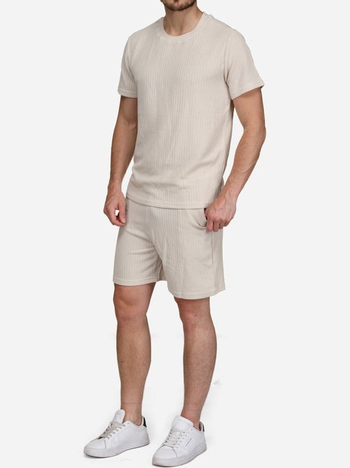 Ensemble t-shirt short unis à motif - Frilivin - Kiabi Ensemble t-shirt short unis à motif - Frilivin - Kiabi