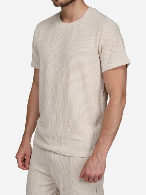 Ensemble t-shirt short unis à motif - Frilivin - Kiabi Ensemble t-shirt short unis à motif - Frilivin - Kiabi