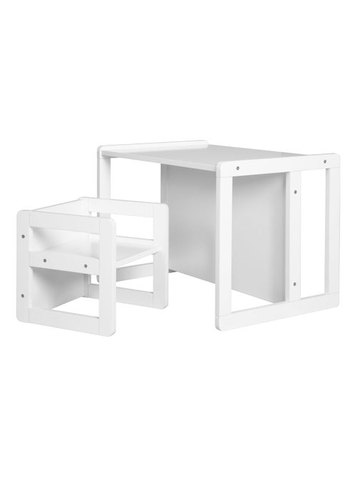 Ensemble table convertible en banc + 1 chaise évolutive ' Roba' - Kiabi Ensemble table convertible en banc + 1 chaise évolutive ' Roba' - Kiabi