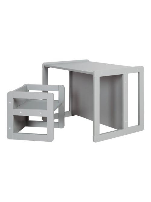Ensemble table convertible en banc + 1 chaise évolutive ' Roba' - Kiabi Ensemble table convertible en banc + 1 chaise évolutive ' Roba' - Kiabi