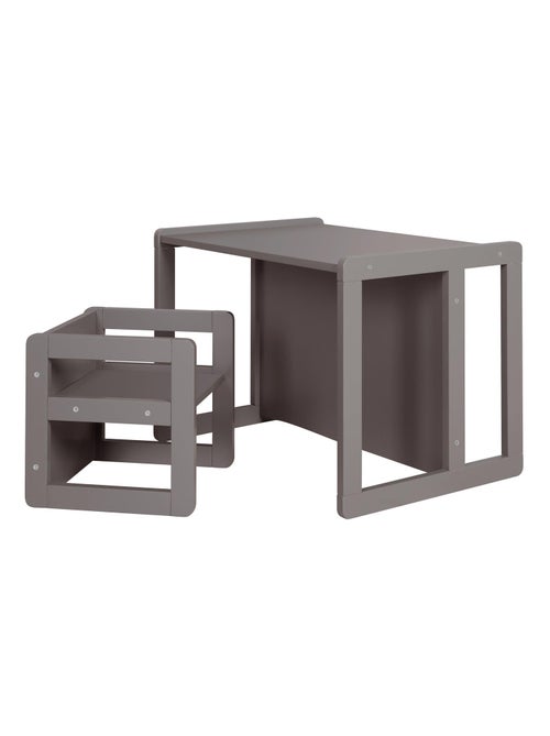 Ensemble table convertible en banc + 1 chaise évolutive ' Roba' - Kiabi Ensemble table convertible en banc + 1 chaise évolutive ' Roba' - Kiabi