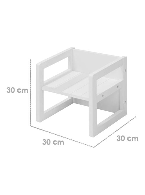 Ensemble table convertible en banc + 2 chaises évolutives roba - Kiabi Ensemble table convertible en banc + 2 chaises évolutives roba - Kiabi