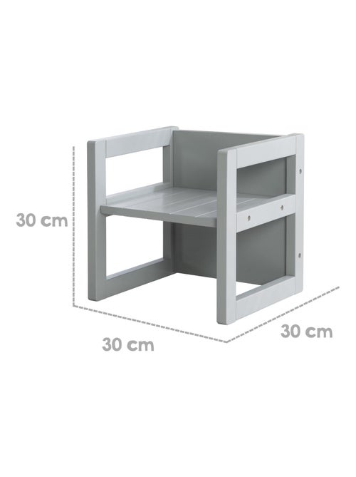 Ensemble table convertible en banc + 2 chaises évolutives roba - Kiabi Ensemble table convertible en banc + 2 chaises évolutives roba - Kiabi