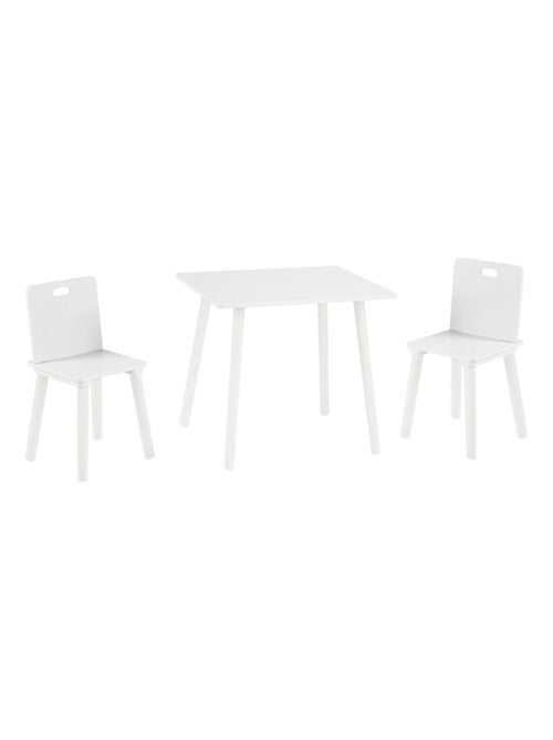 Ensemble table et 2 chaises enfant en bois - ROBA - Kiabi Ensemble table et 2 chaises enfant en bois - ROBA - Kiabi