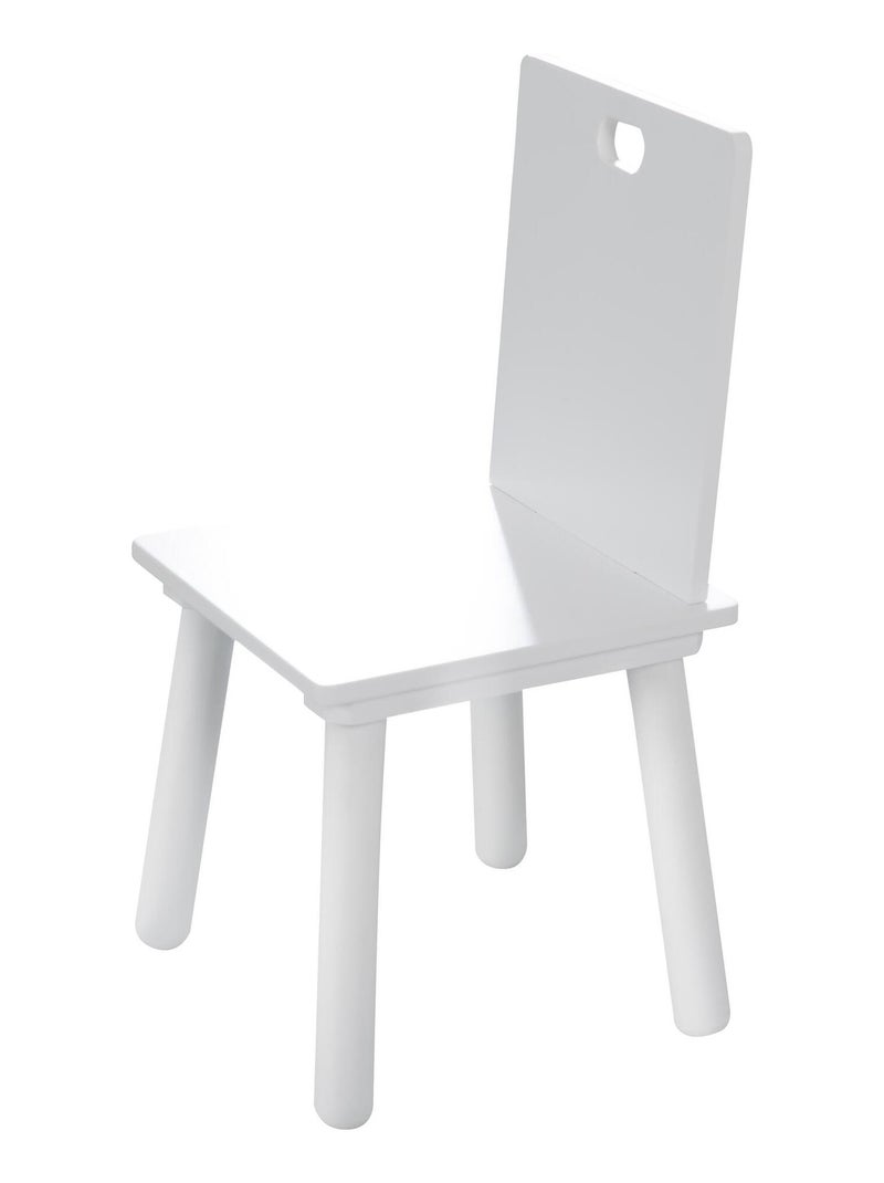 Ensemble table et 2 chaises enfant en bois - ROBA Blanc Blanc - Kiabi