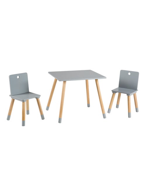 Ensemble table et 2 chaises enfant en bois - ROBA - Kiabi Ensemble table et 2 chaises enfant en bois - ROBA - Kiabi