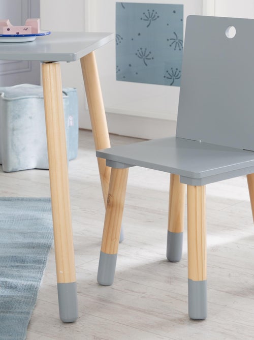 Ensemble table et 2 chaises enfant en bois - ROBA - Kiabi Ensemble table et 2 chaises enfant en bois - ROBA - Kiabi