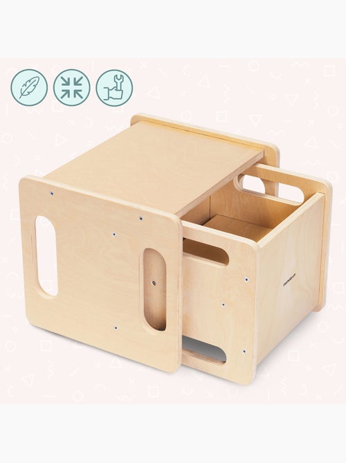 Ensemble table et chaise - mamabrum, montessori en bois multifonction 6 en 1 - Kiabi