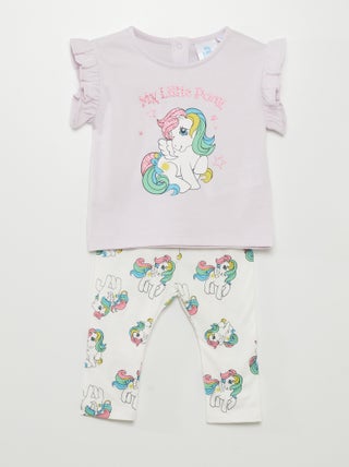 Ensemble tee-shirt + legging 'My little poney'