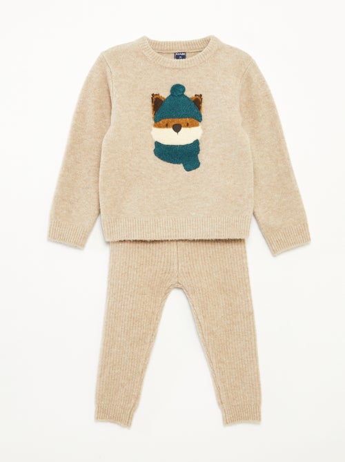 Ensemble tee-shirt + pantalon - imprimé renard - Kiabi