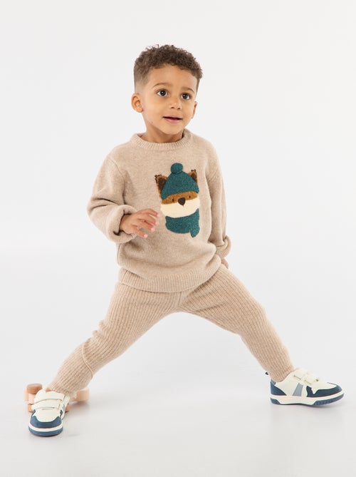 Ensemble tee-shirt + pantalon - imprimé renard - Kiabi