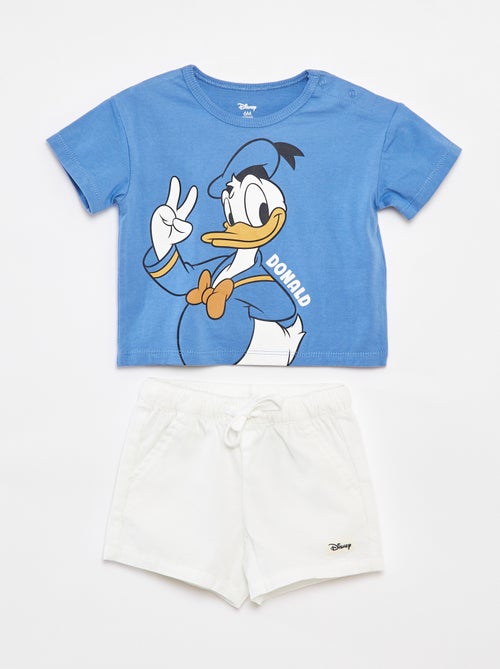 Ensemble tee-shirt + short 'Donald' - Kiabi