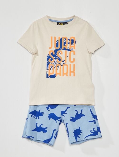 Ensemble tee-shirt + short 'Jurassic Park' - Kiabi