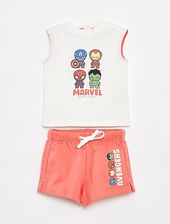 Ensemble tee-shirt + short 'Marvel'
