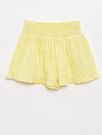 Ensemble top + jupe rayée en matière crêpée - 2 pièces