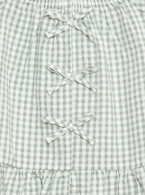 Ensemble top + pantalon avec détails en coton - Kiabi