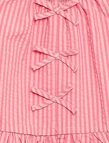 Ensemble top + pantalon avec détails en coton