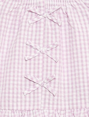 Ensemble top + pantalon avec détails en coton