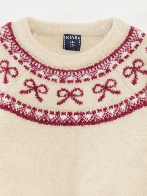 Ensemble tricot pull + legging jacquard - Kiabi