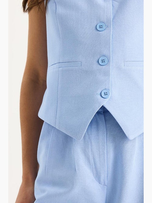 Ensemble trois pièces avec pantalon taille haute, gilet et doublure lucci - Kiabi