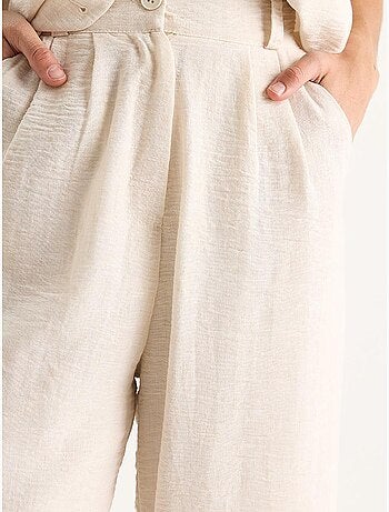 Ensemble trois pièces avec pantalon taille haute, gilet et doublure lucci