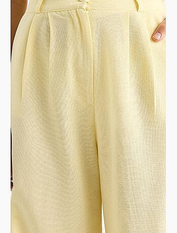 Ensemble trois pièces avec pantalon taille haute, gilet et doublure lucci