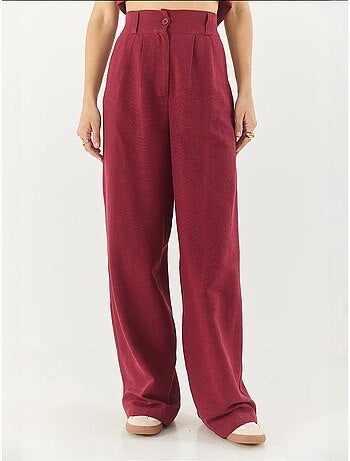 Ensemble trois pièces avec pantalon taille haute, gilet et doublure lucci