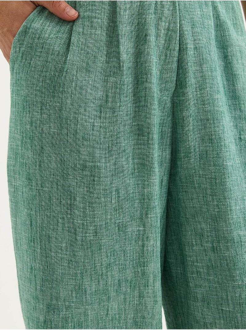 Ensemble trois pièces avec pantalon taille haute, gilet et doublure lucci Vert - Kiabi