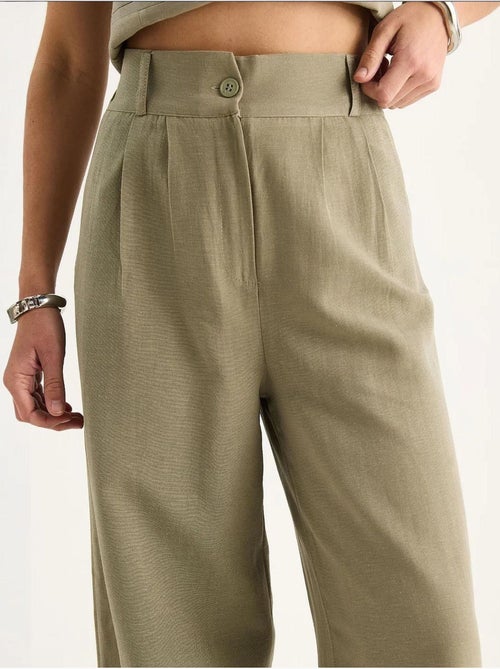 Ensemble trois pièces avec pantalon taille haute, gilet et doublure lucci - Kiabi