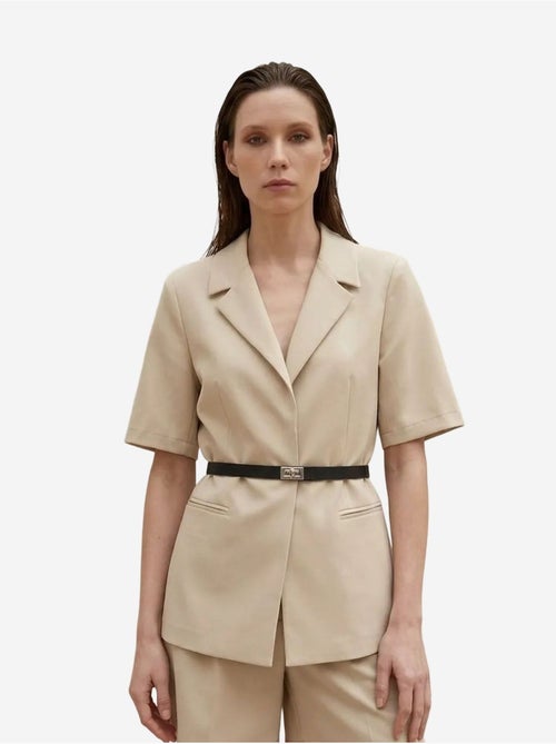 Ensemble veste courte et pantalon large ceinturé my fashion - Kiabi