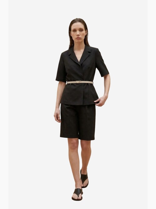 Ensemble veste courte et pantalon large ceinturé my fashion - Kiabi