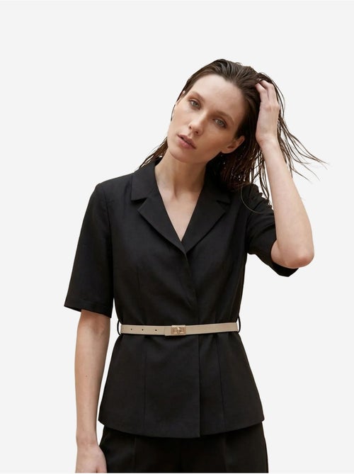 Ensemble veste courte et pantalon large ceinturé my fashion - Kiabi