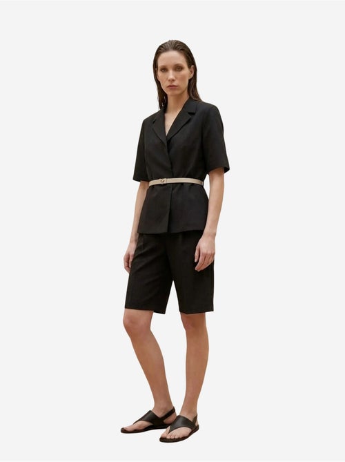 Ensemble veste courte et pantalon large ceinturé my fashion - Kiabi