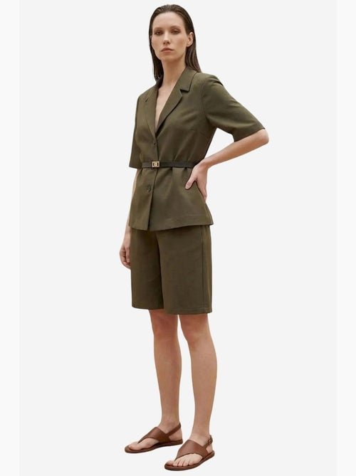 Ensemble veste courte et pantalon large ceinturé my fashion - Kiabi