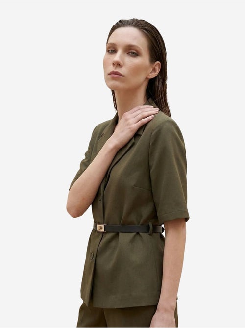 Ensemble veste courte et pantalon large ceinturé my fashion - Kiabi