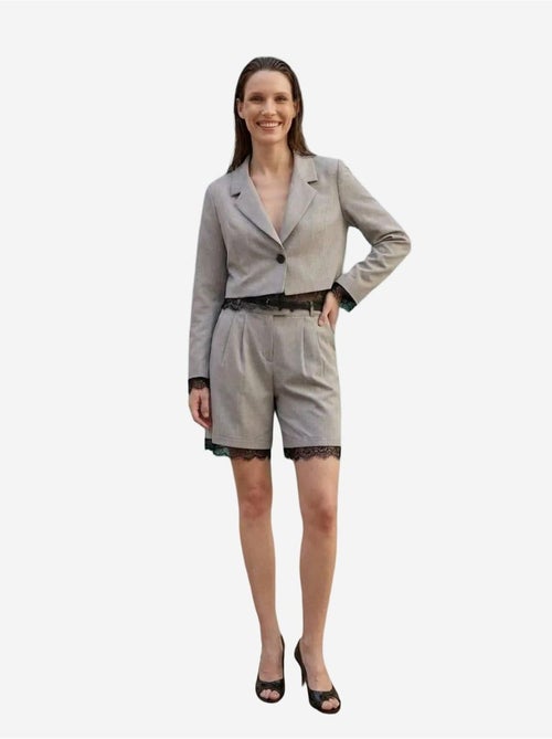 Ensemble veste courte et pantalon large my fashion - Kiabi