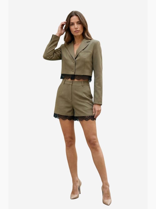 Ensemble veste courte et pantalon large my fashion - Kiabi