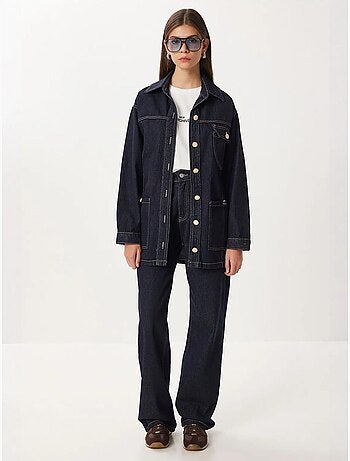 Ensemble veste en jean et pantalon large istanbul