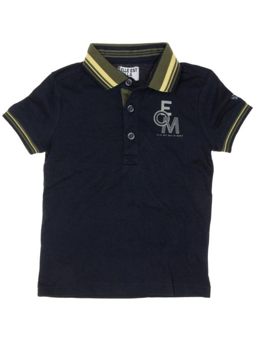 EOM Bonzai Jongenspolo Marineblauw - Kiabi